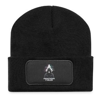 Glitch hacker with "Awakening Failed" look - Recycled Patch Beanie - black - Front