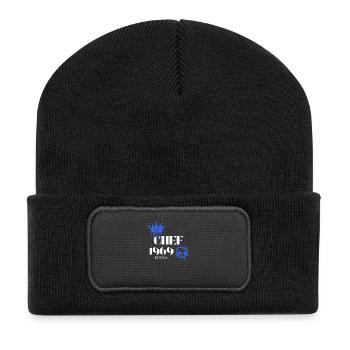 Chef Edition 1969 56 Birthday Saying - Recycled Patch Beanie - black - Front