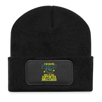 Unterstützer Clermont Clermontois Rugby Club - Recycelte Patch Beanie - Schwarz - Vorne
