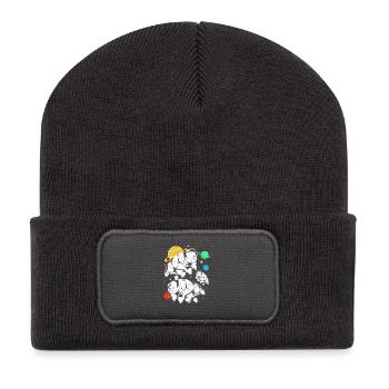 Tardigrade Tardigrade Tardigrade Water Bear - Recycled Patch Beanie - dark grey - Front