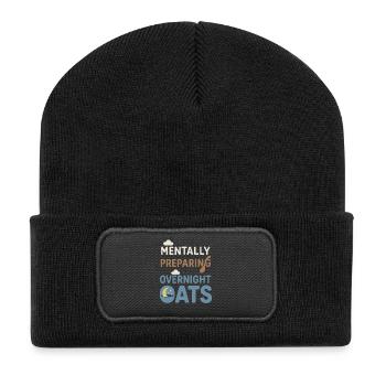 Porridge Breakfast Culture Overnight - Recycled Patch Beanie - black - Front