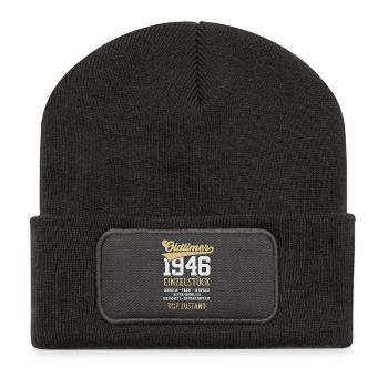 OLDTIMER 1946 EINZELSTÜCK 80. GEBURTSTAG - Recycelte Patch Beanie - Dunkelgrau - Vorne