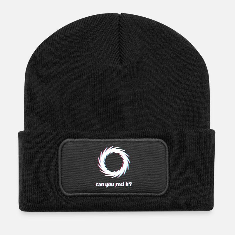 Can You Feel It Spirale - Recycelte Patch Beanie - Schwarz