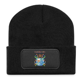 Happy New Year 2026 Fireworks Party - Recycled Patch Beanie - black - Front