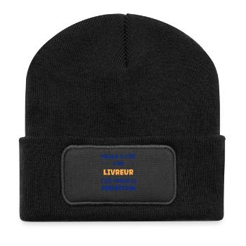 Missing a delivery person – Perfection - Recycled Patch Beanie - black - Front