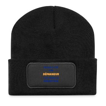 À côté d’un dépanneur, la perfection - Beanie recyclé à patch - noir - Devant