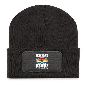 SUPERVISEUR SKI BUNNY 1ÈRE HEURE GRATUITE - Beanie recyclé à patch - charbon - Devant