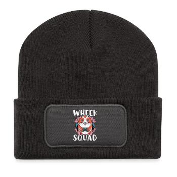 Woche Squad Hamster Gaming - Recycelte Patch Beanie - Dunkelgrau - Vorne