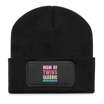 Mom of Twins – Classic High-Flyer - Recycled Patch Beanie - black - Front