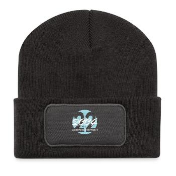 22. Geburtstag 2004 Geschenk für Männer und Frauen - Recycelte Patch Beanie - Dunkelgrau - Vorne