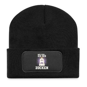 gamen - I don't care, I'm going to gamble - Recycled Patch Beanie - black - Front