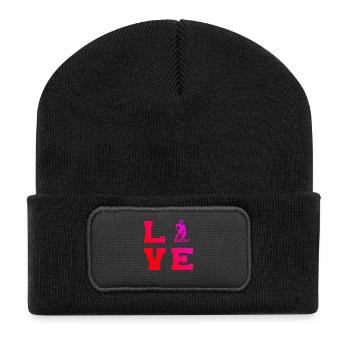 Purist Floorball Theme - Recycled Patch Beanie - black - Front