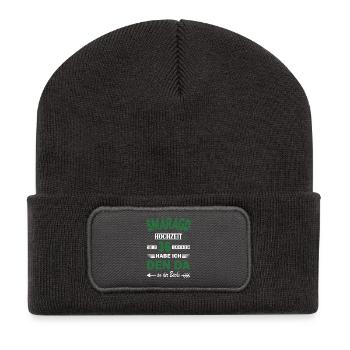 36 ans de relation Anniversaire de mariage - Beanie recyclé à patch - charbon - Devant