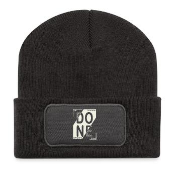 Done 2026 – Abi geschafft Design - Recycelte Patch Beanie - Dunkelgrau - Vorne