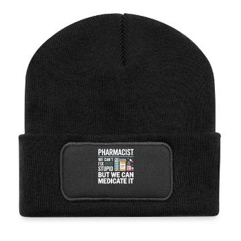 Pharma Humor Medicate It - Recycled Patch Beanie - black - Front