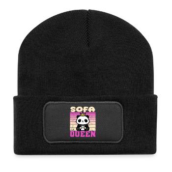 Gambling Woman - Recycled Patch Beanie - black - Front
