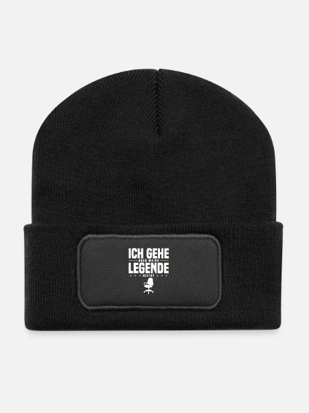 Abschied Kollege - Recycelte Patch Beanie - Schwarz