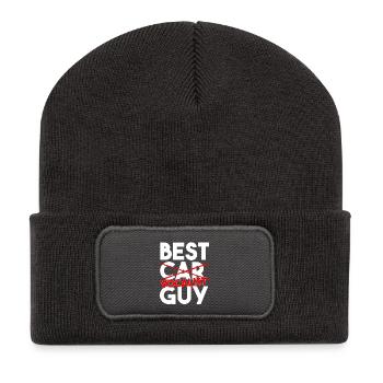 Best Vocalist Guy Ever Funny Singing Musician Love - Recycled Patch Beanie - dark grey - Front