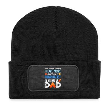 Apotheker Pharmazeutisch-technischer - Recycelte Patch Beanie - Schwarz - Vorne