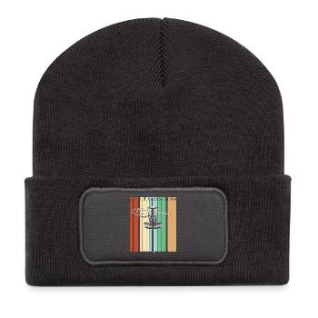 Ich würde lieber Discgolf spielen - Recycelte Patch Beanie - Dunkelgrau - Vorne