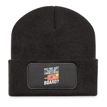  Charcuterie Artist Board with Cover Lid Cheese - Recycled Patch Beanie - dark grey - Front