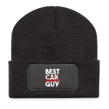 Meilleur joueur sportif de crosse entraîneur - Beanie recyclé à patch - charbon - Devant