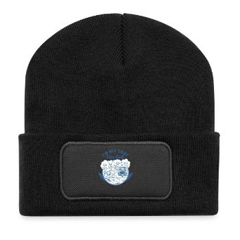 ID HIT THAT Disc Golf Funny Disc Golfer Scene - Recycled Patch Beanie - black - Front