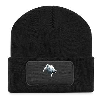 Ours, Forêt, Nature, Nature sauvage, Animaux, Œuvres d’ours - Beanie recyclé à patch - noir - Devant