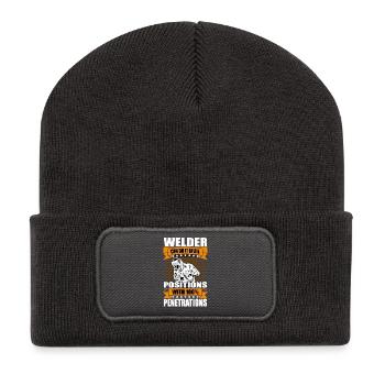 Des cadeaux pour les métallurgistes qui disent le soudeur - Beanie recyclé à patch - charbon - Devant