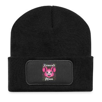 Carnival Mouse | Partner Costume Women - Recycled Patch Beanie - black - Front