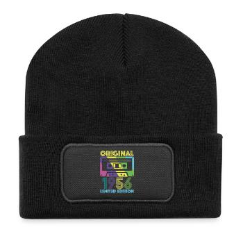 Original 1956 Cassette 70th Anniversary 70 Year Tee - Recycled Patch Beanie - black - Front