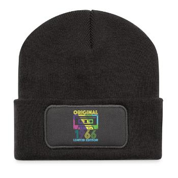 Originalkassette von 1966 60th Anniversary 60 Year Tee - Recycelte Patch Beanie - Dunkelgrau - Vorne