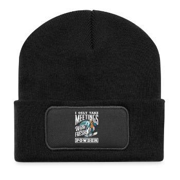 Télésiège de réunion de snowboard snowboard - Beanie recyclé à patch - noir - Devant