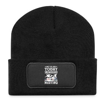 Télésiège de réunion de snowboard snowboard - Beanie recyclé à patch - noir - Devant