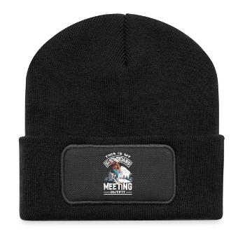 Télésiège de réunion de snowboard snowboard - Beanie recyclé à patch - noir - Devant