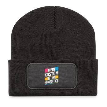 Le costume se trouve dans le bureau du carnaval du bureau principal - Beanie recyclé à patch - charbon - Devant