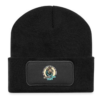 Monowheel Monocyclist - Recycelte Patch Beanie - Schwarz - Vorne