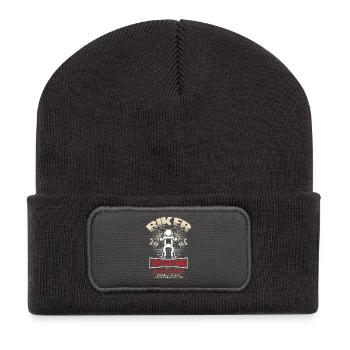 66. Geburtstag Motorradfahrer Motorrad - Recycelte Patch Beanie - Dunkelgrau - Vorne