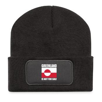 Greenland Is Not For Sale - Recycled Patch Beanie - dark grey - Front