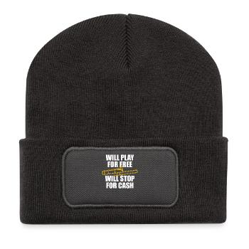 Gratuitement Tromboniste Tromboniste - Beanie recyclé à patch - charbon - Devant