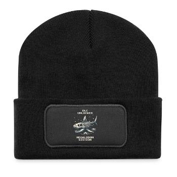 DLC Unlocked | Megalodon Shark - Recycled Patch Beanie - black - Front