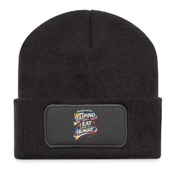 Philippines Philippine Filipino Family - Recycled Patch Beanie - dark grey - Front