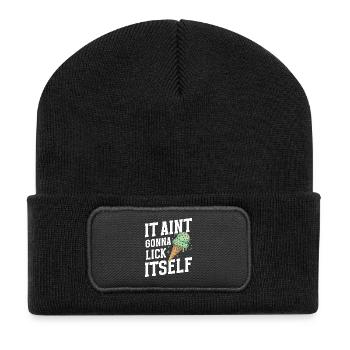  Mint Chocolate Chip Waffle Cone Dessert Italian - Recycled Patch Beanie - black - Front