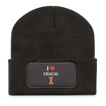 chacal - Beanie recyclé à patch - charbon - Devant