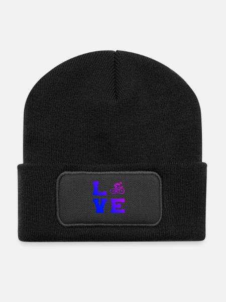 Roadbike Vibes für Rennrad - Recycelte Patch Beanie - Schwarz