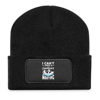 Télésiège de réunion de snowboard snowboard - Beanie recyclé à patch - noir - Devant