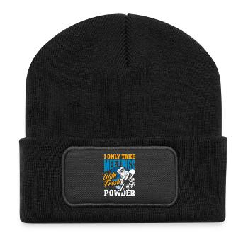 Télésiège de réunion de snowboard snowboard - Beanie recyclé à patch - noir - Devant