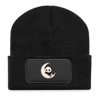 Câlins de Panda Moon - Beanie recyclé à patch - noir - Devant