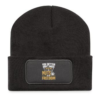  Scaffold Builder Trade Worker Installer - Recycled Patch Beanie - dark grey - Front