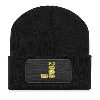 Édition limitée cadeau pour le 18e anniversaire 2008 - Beanie recyclé à patch - noir - Devant
